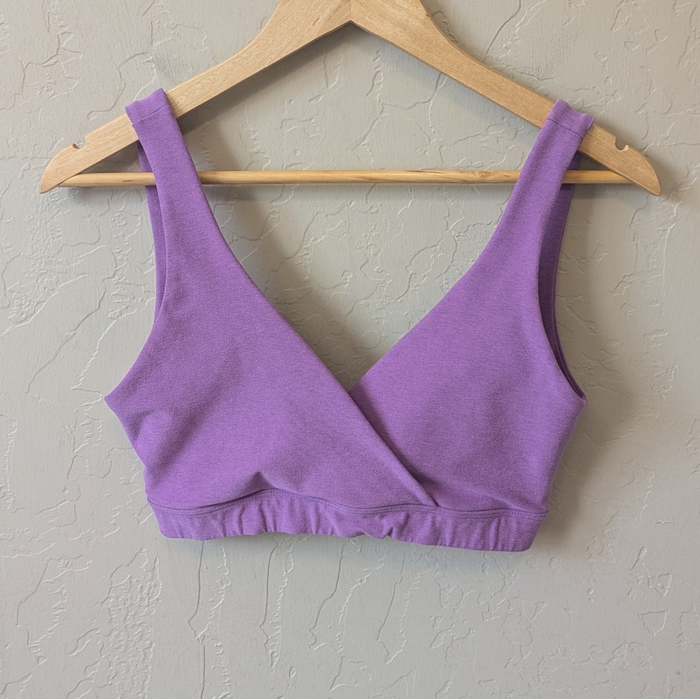 Beyond Yoga Lavender Purple Wrap Sports Bra